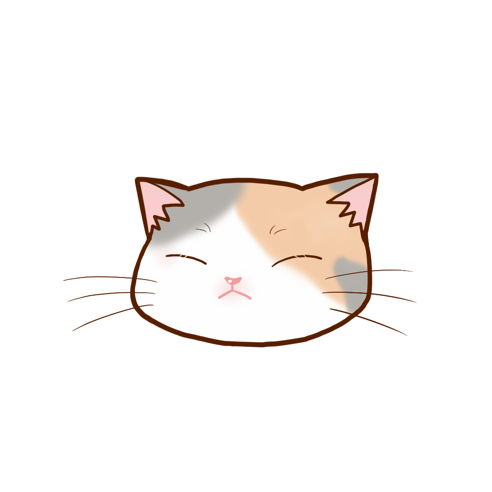 かわいい猫の絵 三毛猫