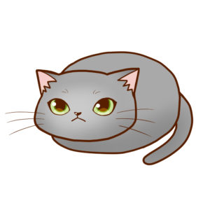 まんじゅうグレー全身Ａ-Manjyu cat gray whole body A-