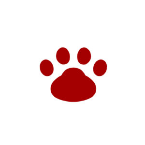 -simple-paw-pad-red-シンプルな肉球足跡レッド