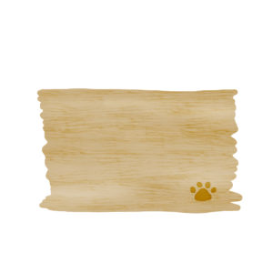 木のボードと猫の肉球フレームオーク-wood-board-pad-oak-color